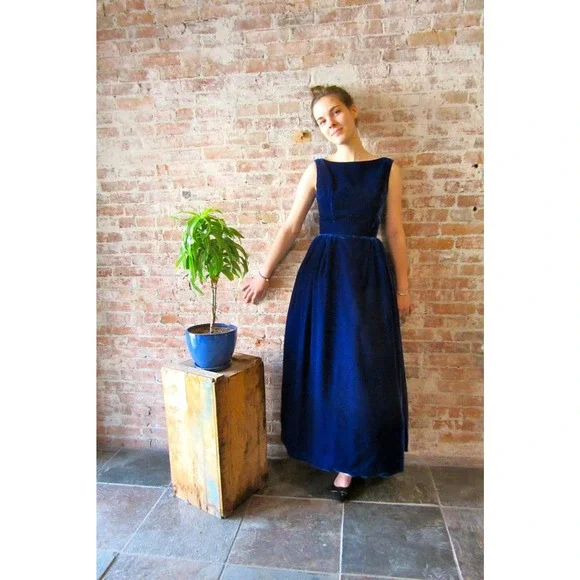 green emerald velvet dress Vintage 1960s Silk Chiffon Waterfall Cape Back Cocktail Dress  Very Breezy